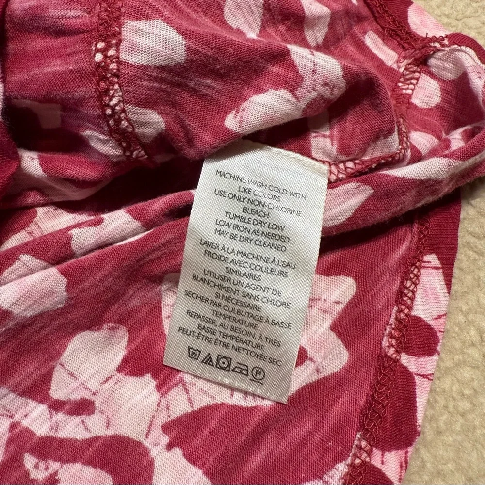 NWT Free People On the block Floral Red Top Shirt Women’s Medium